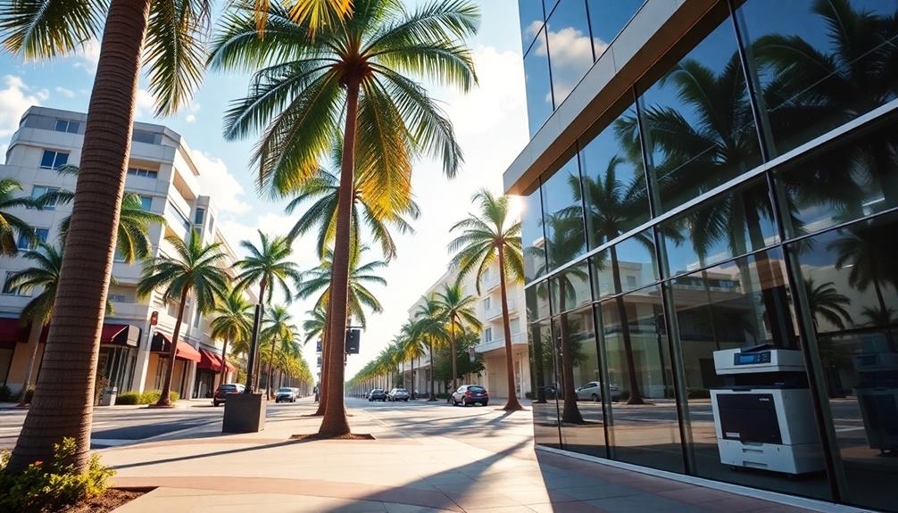 bustling coastal community in florida