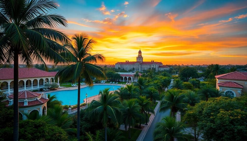 lush affluent historic miami suburb