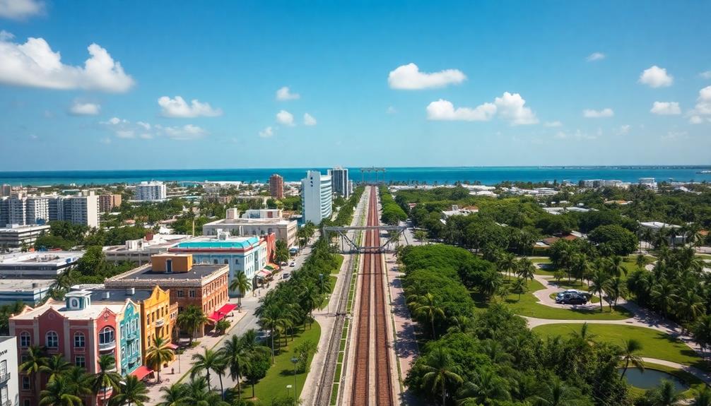 vibrant diverse suburban miami community